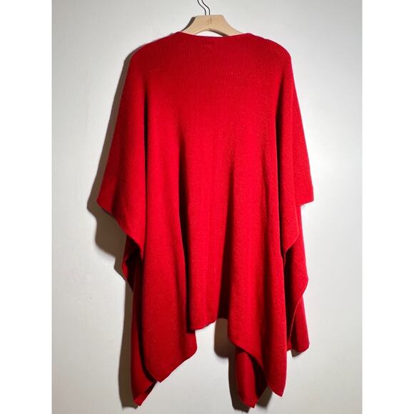 The Winding Road EUC Cherry Red Alpaca/Wool Long Wrap Shawl Scarf One Size Peru - Picture 4 of 5